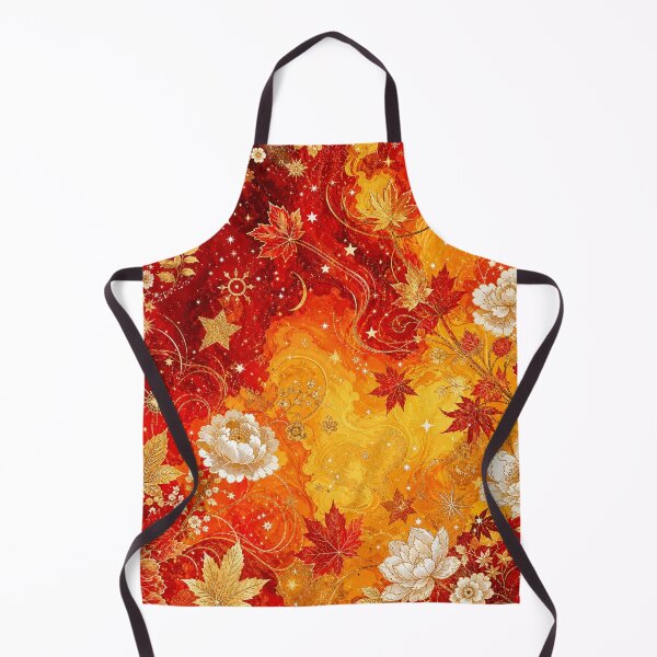 Item preview, Ruby Amber Floral Pattern | Autumn Botanical Design designed and sold by WitchyBotanicaArt.