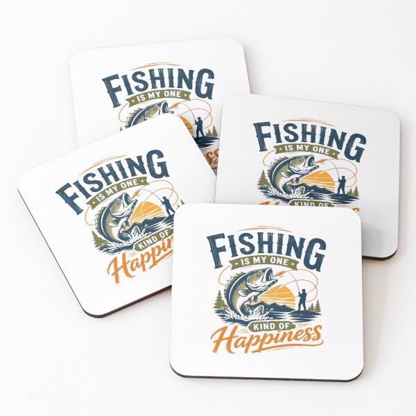 Item preview, Fishing Is My One Kind Of Happiness Angler Fisherman Hobby designed and sold by SkeletonsDanger.