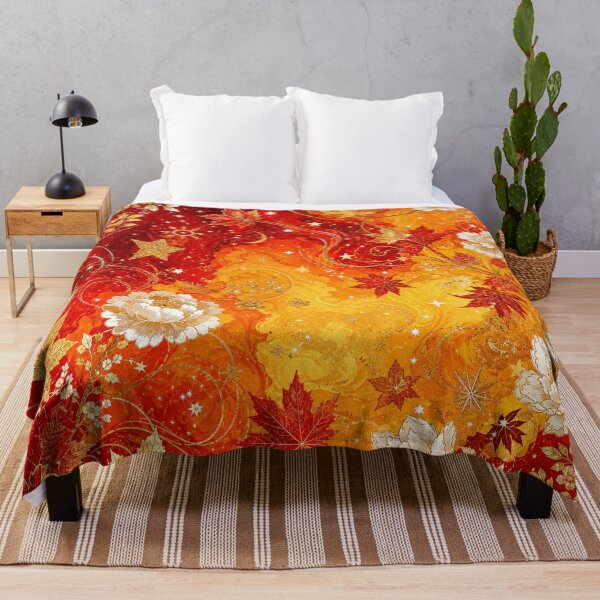 Item preview, Ruby Amber Floral Pattern | Autumn Botanical Design designed and sold by WitchyBotanicaArt.