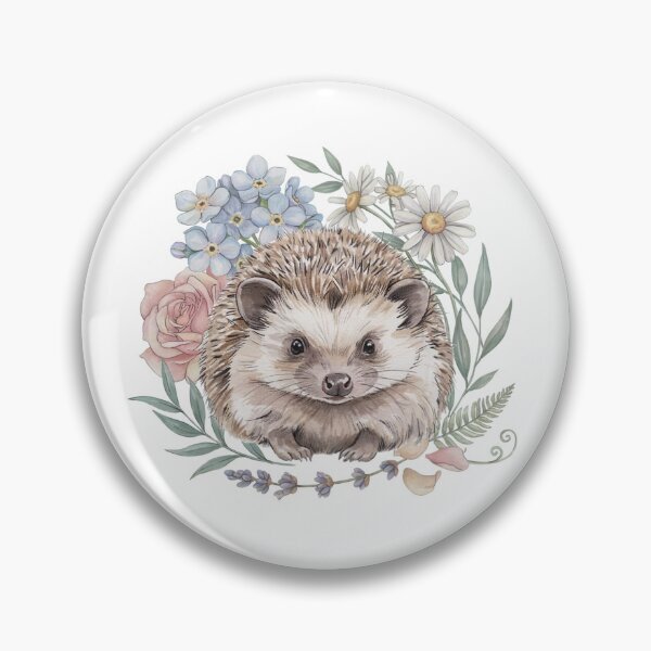 Item preview, Hedgehog with flowers designed and sold by Rob-Son.