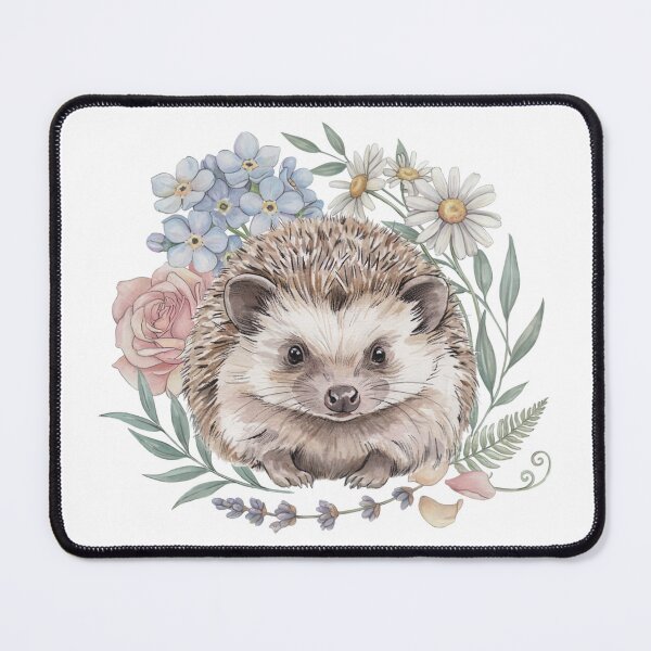 Item preview, Hedgehog with flowers designed and sold by Rob-Son.