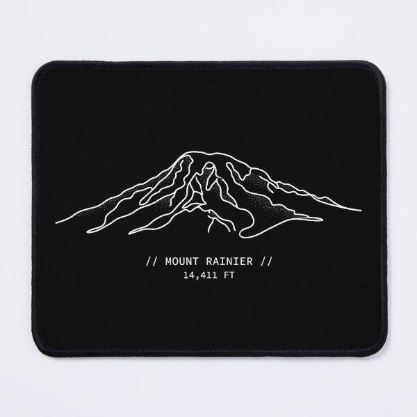 Item preview, Mount Rainier Washington Minimalist Line Art Drawing designed and sold by PeakLineStudio.