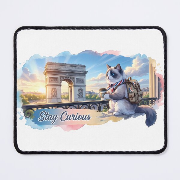 Item preview, Paris Arc de Triomphe Ragdoll Tote: Stay Curious designed and sold by MossyAndPearl.