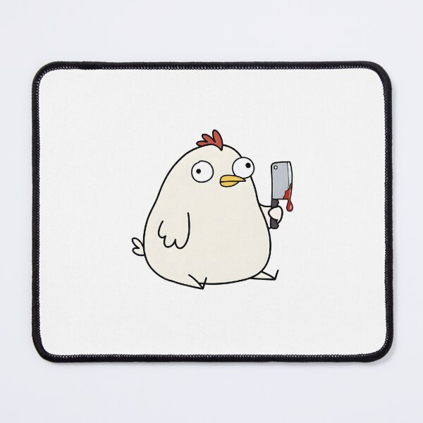 Item preview, Cute But Psycho Chicken With A Knife - Unhinged Meme Animal designed and sold by Jakub  Seweryn.