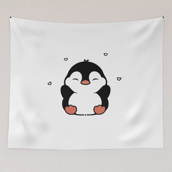 Item preview, Kawaii Penguin Love Sticker designed and sold by nyxium-art.