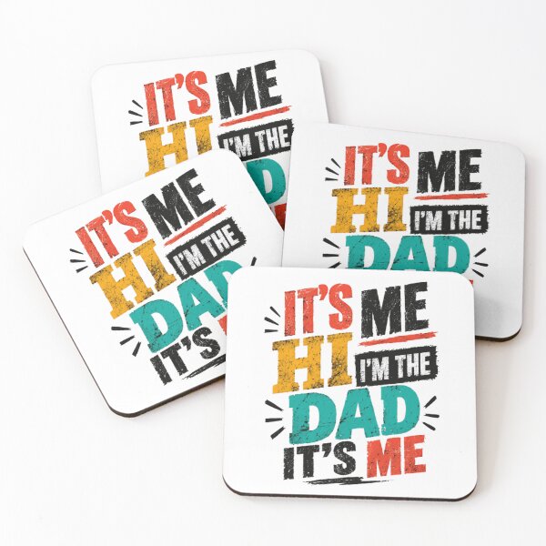 Item preview, It's Me Hi I'm The Dad It's Me Funny Father Parenthood Gift designed and sold by SkeletonsDanger.