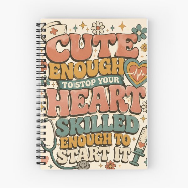 Item preview, Cute Enough to Stop Your Heart Nurse PNG | Retro 70s Nurse Shirt Design | Funny Nurse Sublimation | Sticker & Mug Design designed and sold by LuxeBuzz.