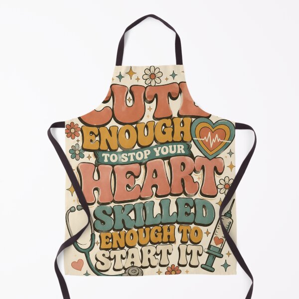 Item preview, Cute Enough to Stop Your Heart Nurse PNG | Retro 70s Nurse Shirt Design | Funny Nurse Sublimation | Sticker & Mug Design designed and sold by LuxeBuzz.