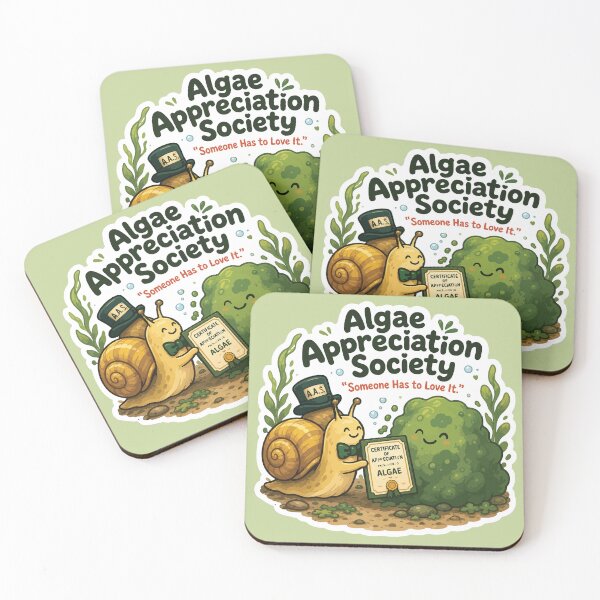 Item preview, Algae Appreciation Society Funny Aquarium Snail designed and sold by SimplePoDesign.