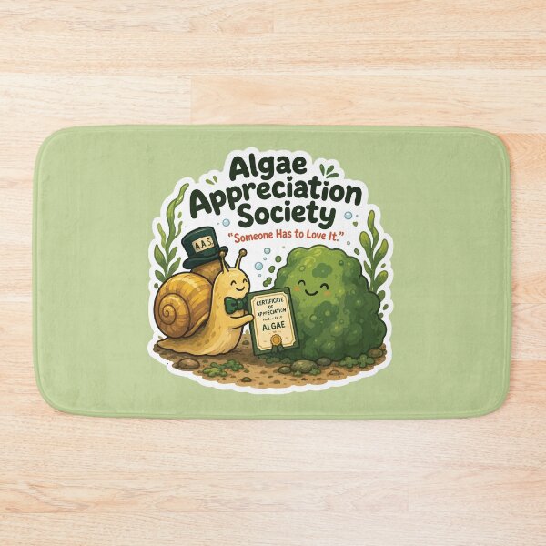 Item preview, Algae Appreciation Society Funny Aquarium Snail designed and sold by SimplePoDesign.