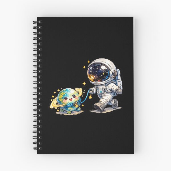 Item preview, Cute Astronaut Walking Planet | Kawaii Space Explorer | Adorable Earth Companion | Cosmic Friendship | Space Lover Gift | Whimsical Galaxy Sticker designed and sold by MrDev.