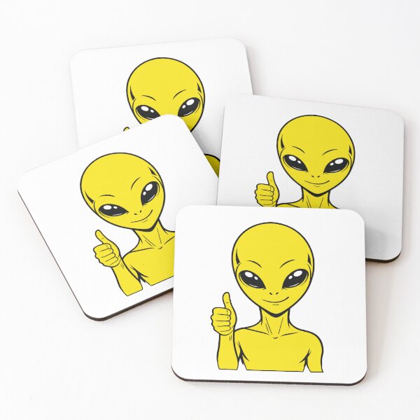 Item preview, ZORGO Alien Thumbs Up – Funny Space Alien Approval Sticker designed and sold by The-Visitors.