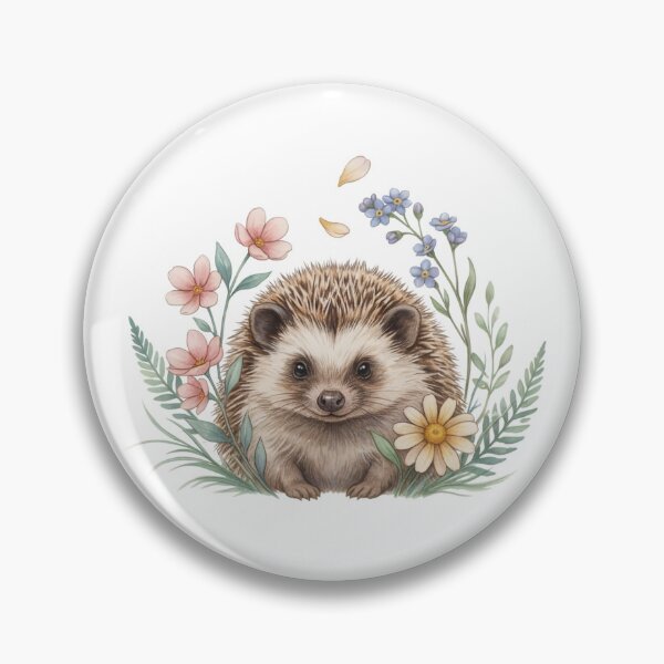 Item preview, Hedgehog with flowers designed and sold by Rob-Son.