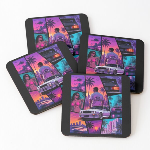 Item preview, Vice City Retro Art GTA v6 designed and sold by Late Theory.
