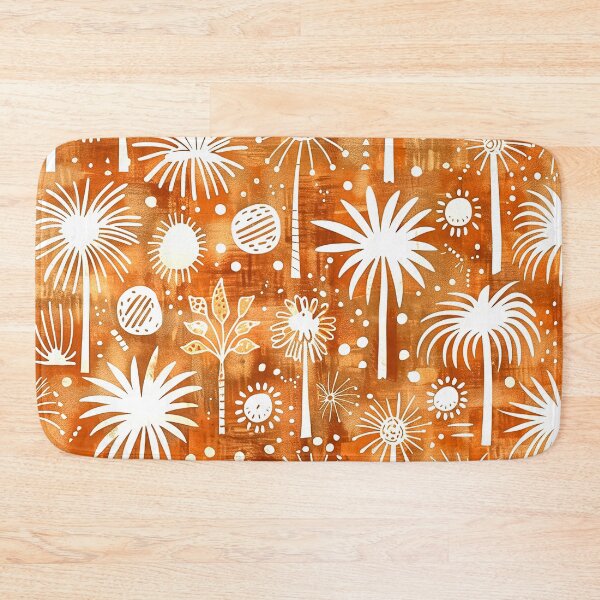 Item preview, Tropical Palm Trees Summer Vibes Earth Tones Pattern designed and sold by DEC02.