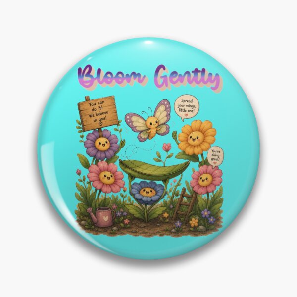 Item preview, Bloom Gently Retro Aesthetic Flowers and Butterfly Design designed and sold by Miheerala.