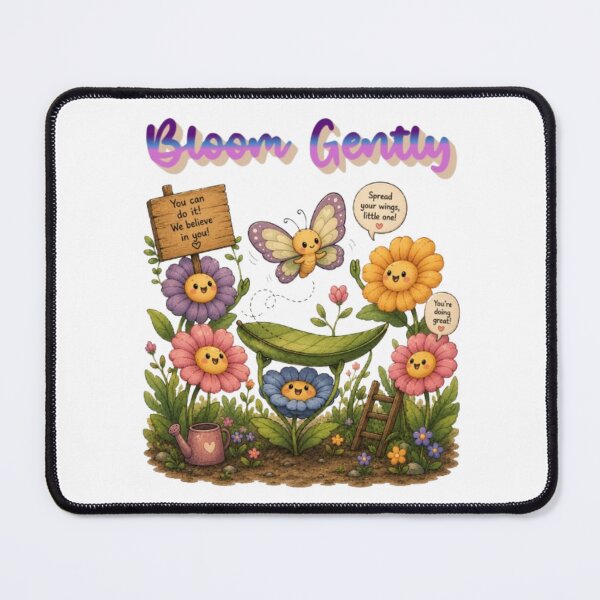 Item preview, Bloom Gently Retro Aesthetic Flowers and Butterfly Design designed and sold by Miheerala.