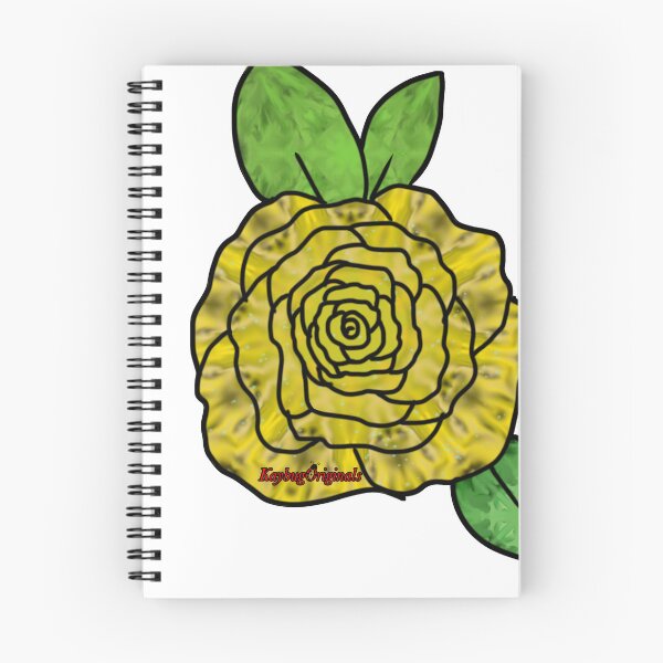 Item preview, Yellow swirl rose (white background) designed and sold by KaybugOriginals.