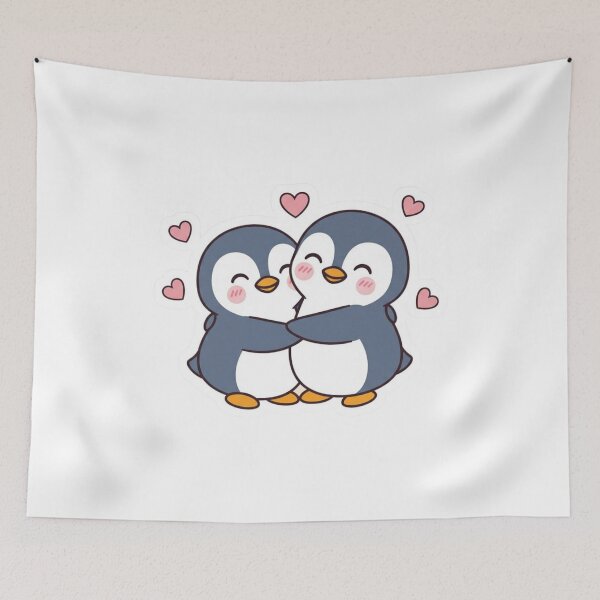 Item preview, Cute Penguin Couple Sticker designed and sold by nyxium-art.