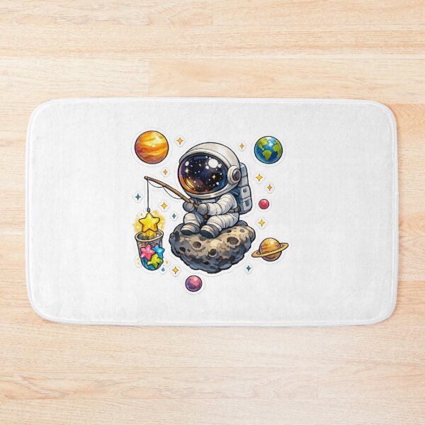 Item preview, Cute Astronaut Fishing for Stars | Kawaii Space Explorer | Adorable Cosmic Adventure | Galaxy Lover Gift | Whimsical Astronomy Art | Cute Space Sticker designed and sold by MrDev.