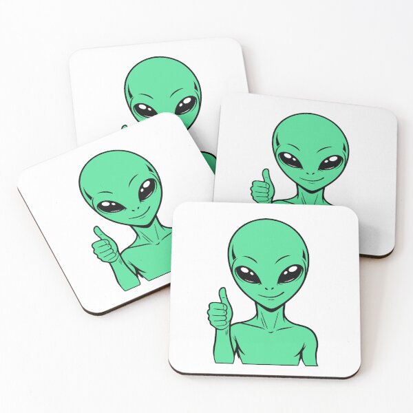 Item preview, ZORGO Alien Thumbs Up – Funny Space Alien Approval Sticker designed and sold by The-Visitors.