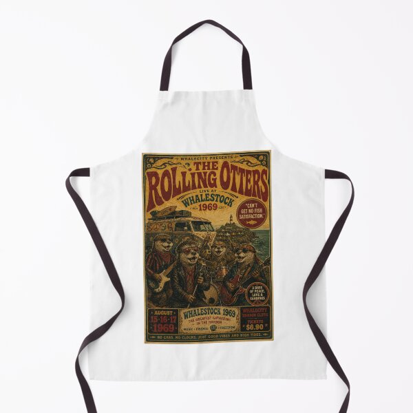 Artikelvorschau, Rolling Otters Vintage Rock Festival Poster entworfen und verkauft von lorelunestudio.