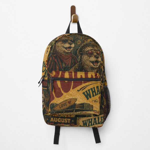 Item preview, Rolling Otters Vintage Rock Festival Poster designed and sold by lorelunestudio.