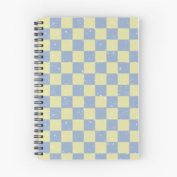 Item preview, Soft Vintage Checker Pattern | Periwinkle Blue Butter Yellow Distressed Seamless Retro Checkerboard designed and sold by Dino-Lune.