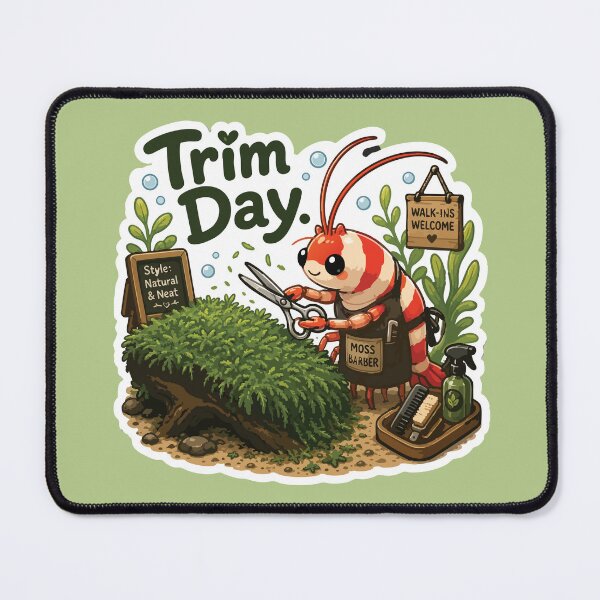 Item preview, Trim Day Funny Aquarium Moss designed and sold by SimplePoDesign.