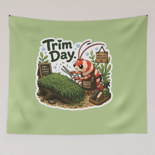Item preview, Trim Day Funny Aquarium Moss designed and sold by SimplePoDesign.