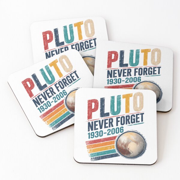 Item preview, Pluto Never Forget 1930-2006 Astronomy Science Planet Lover Stargazer designed and sold by SkeletonsDanger.