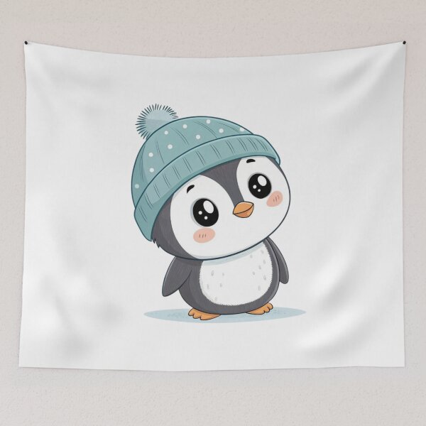 Item preview, Winter Kawaii Penguin Sticker designed and sold by nyxium-art.