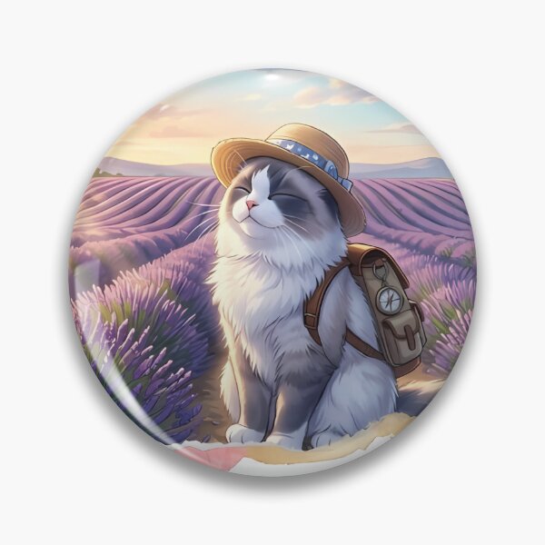 Item preview, Provence Lavender Field Ragdoll Print: La Vie En Rose designed and sold by MossyAndPearl.