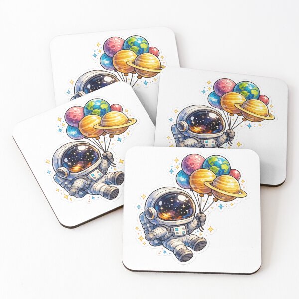 Item preview, Cute Astronaut with Planet Balloons | Kawaii Space Explorer | Adorable Solar System Art | Cosmic Adventure | Galaxy Lover Gift | Whimsical Astronomy Sticker designed and sold by MrDev.