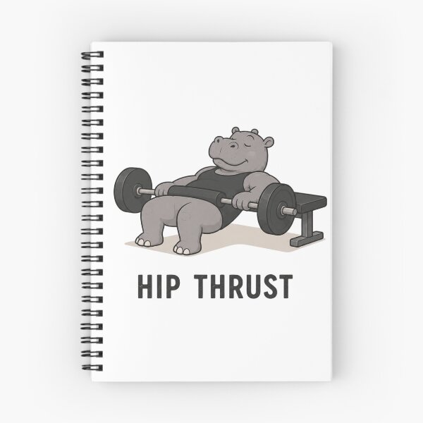 Item preview, Hip Trust Funny Gym Hippo Workout Pun designed and sold by NicramR.
