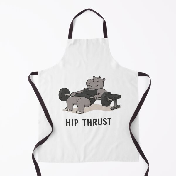 Item preview, Hip Trust Funny Gym Hippo Workout Pun designed and sold by NicramR.