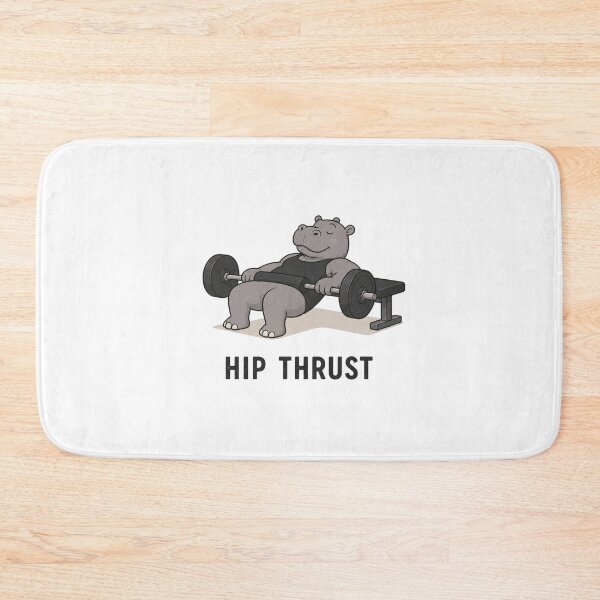 Item preview, Hip Trust Funny Gym Hippo Workout Pun designed and sold by NicramR.