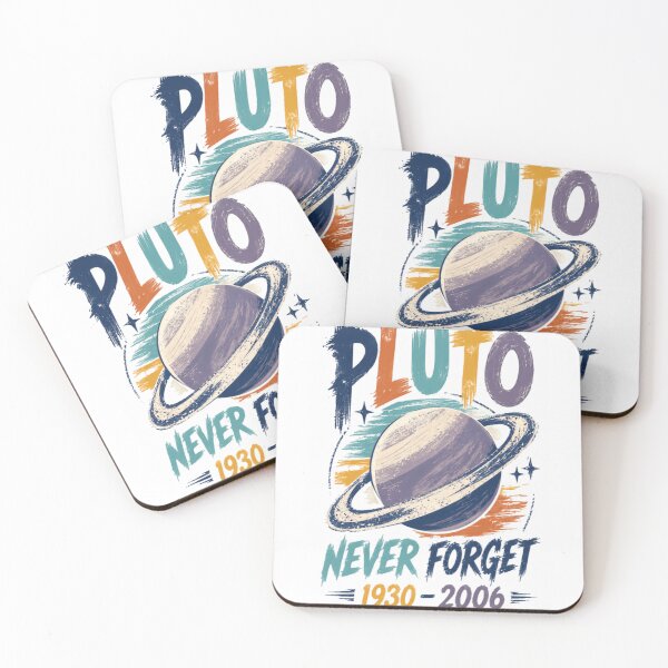 Item preview, Pluto Never Forget 1930 - 2006 Solar System Astronomy Space Lover designed and sold by SkeletonsDanger.