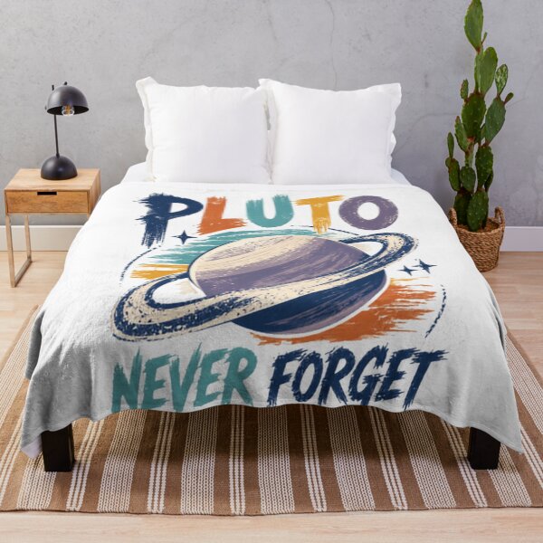 Item preview, Pluto Never Forget 1930 - 2006 Solar System Astronomy Space Lover designed and sold by SkeletonsDanger.