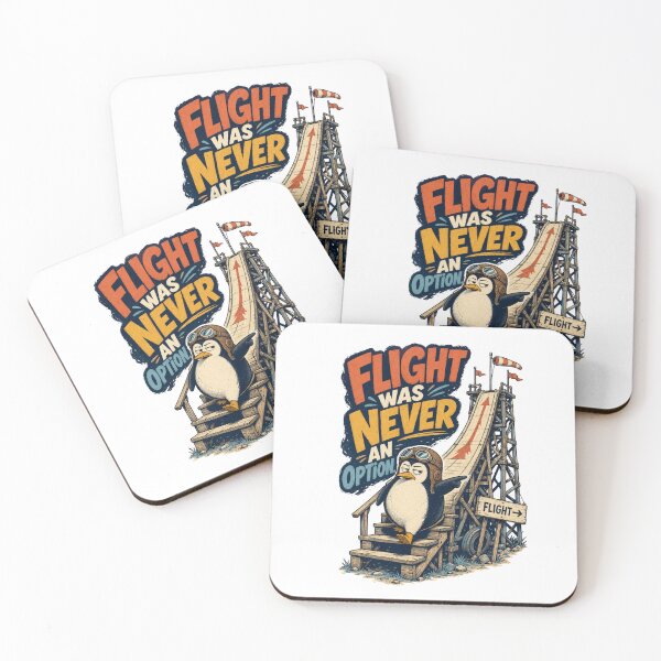 Item preview, Flight Was Never an Option Funny Penguin Pilot Humor designed and sold by Print Loft.