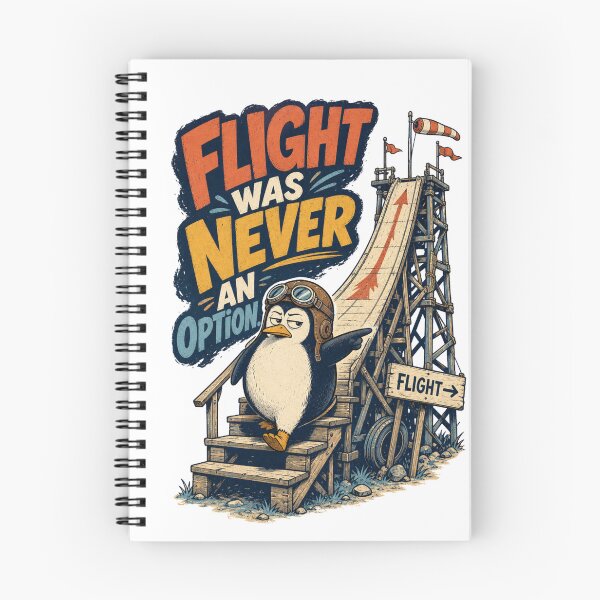 Item preview, Flight Was Never an Option Funny Penguin Pilot Humor designed and sold by Print Loft.