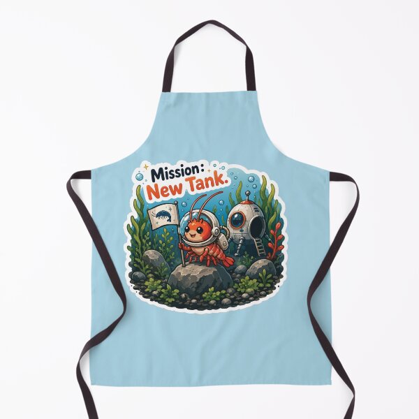 Item preview, Mission New Tank Funny Aquarium Shrimp designed and sold by SimplePoDesign.