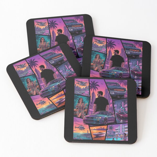 Item preview, Vice City Retro Art GTA v10 designed and sold by Late Theory.