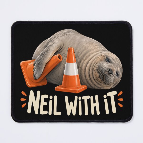 Item preview, Neil The Seal Funny Elephant Seal designed and sold by Eh Plus Designs.