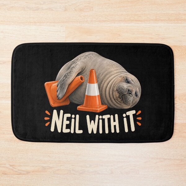 Item preview, Neil The Seal Funny Elephant Seal designed and sold by Eh Plus Designs.