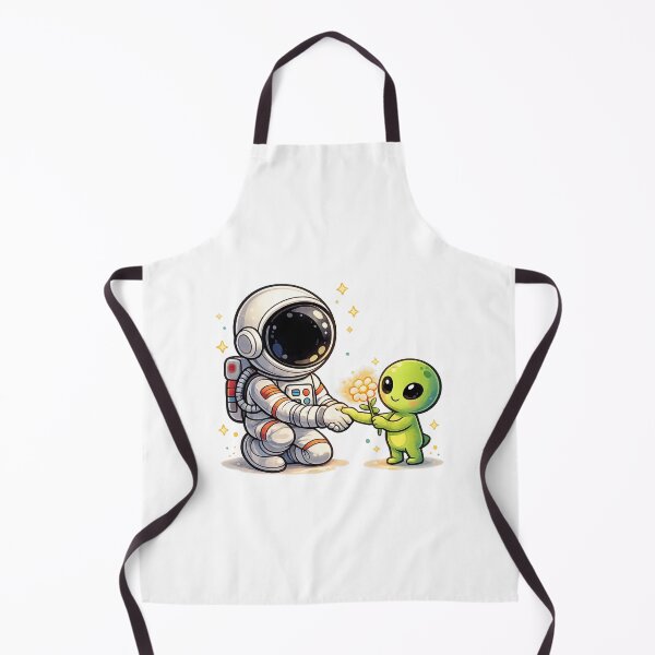 Item preview, Cute Astronaut & Friendly Alien | Kawaii Space Friendship | Adorable Cosmic Encounter | Whimsical Galaxy Art | Sci-Fi Lover Gift | Cute Space Sticker designed and sold by MrDev.
