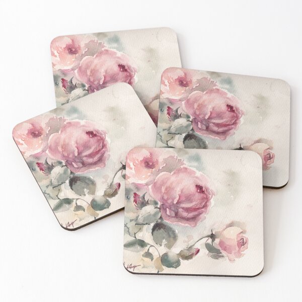 Item preview, Rose watercolor painting designed and sold by CanotStop.