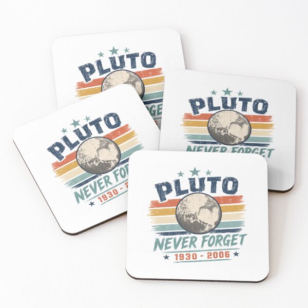 Item preview, Pluto Never Forget 1930 - 2006 Astronomy Science Space Planet Lover designed and sold by SkeletonsDanger.