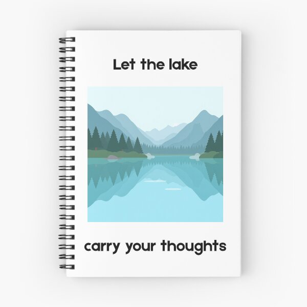 Item preview, Let the Lake Carry Your Thoughts – Peaceful Boating Design designed and sold by EclairArtShop.