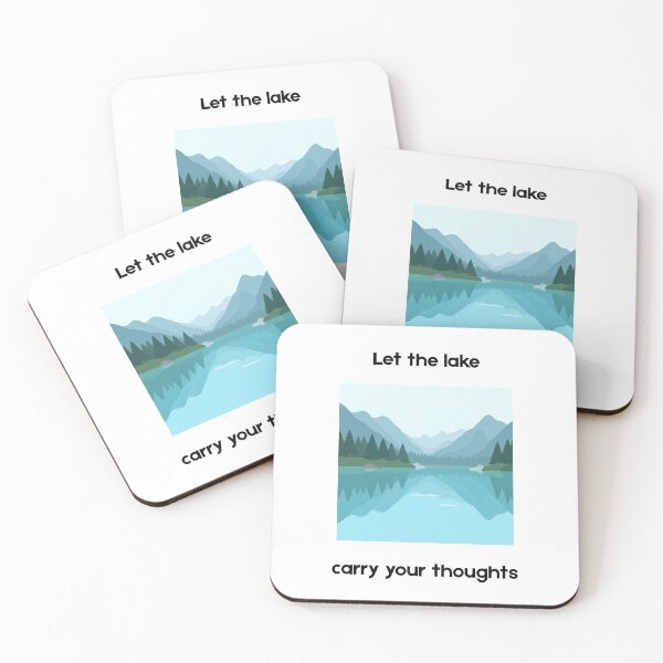 Item preview, Let the Lake Carry Your Thoughts – Peaceful Boating Design designed and sold by EclairArtShop.